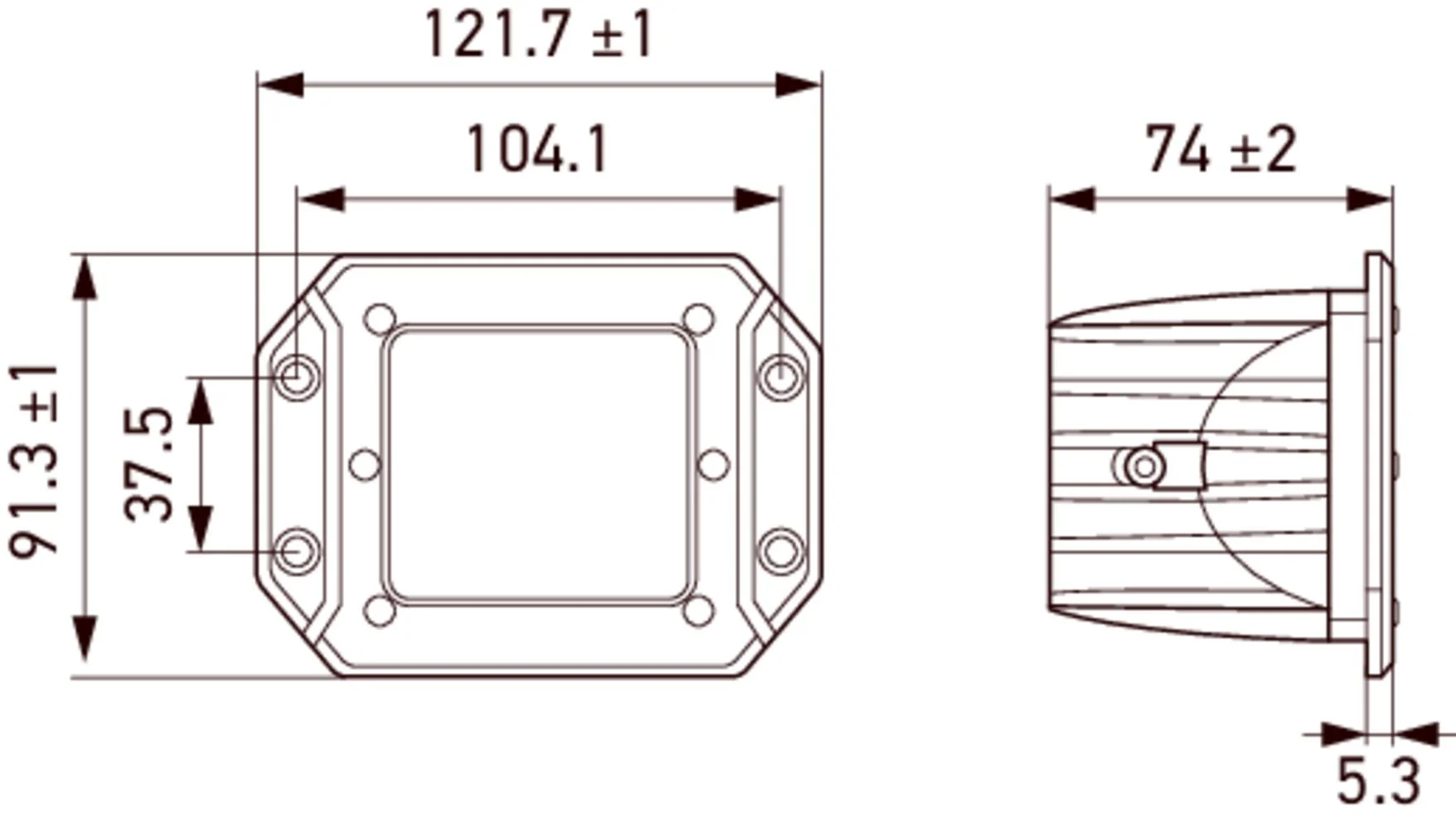 HELLA - 1GA 357 206-001 - LED-Worklight, 12/30V