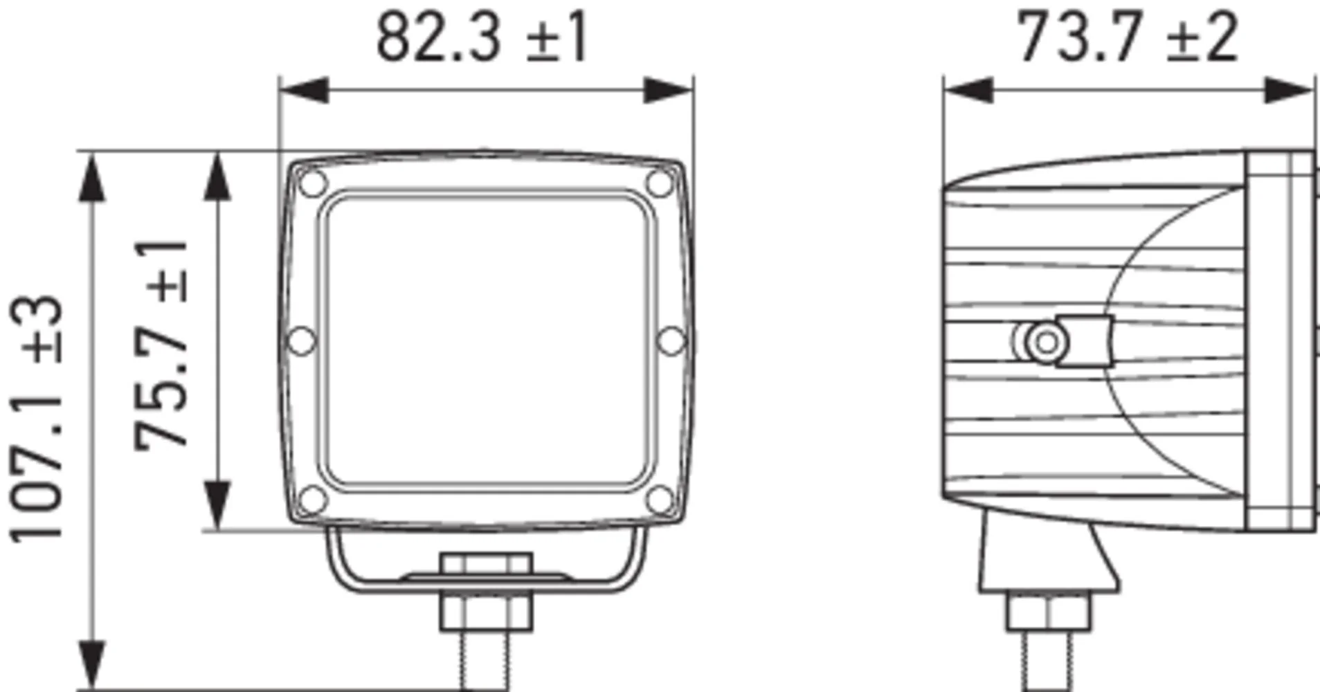 HELLA - 1GA 357 206-011 - LED-Worklight, 12/30V
