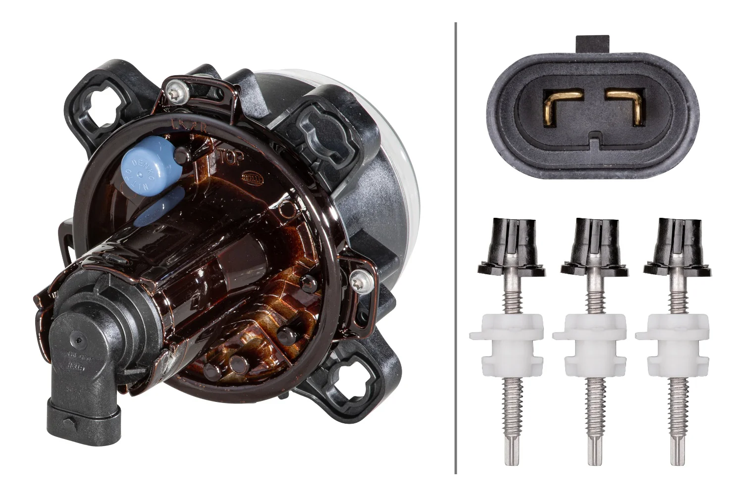 HELLA - 1ML 247 042-207 - DE/Halogen-Headlight, 90mm Performance, 24V