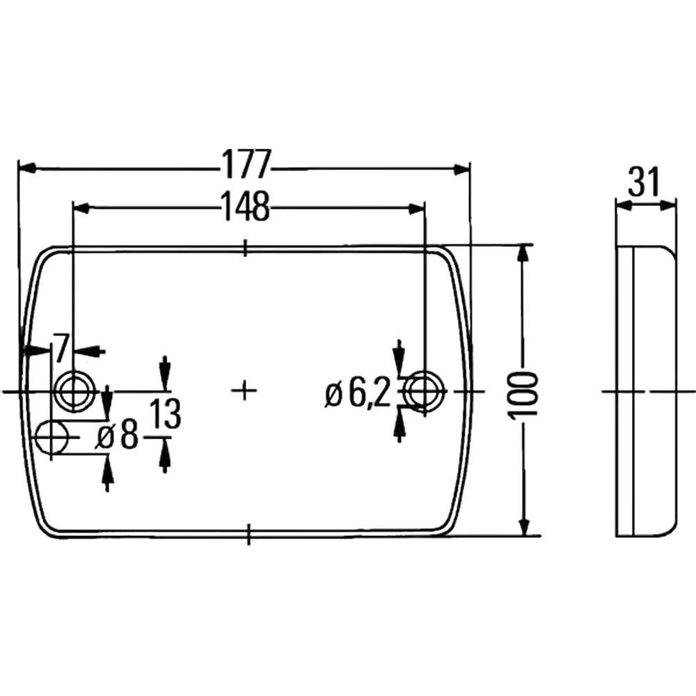HELLA - 2JA 959 037-521 - Interior Light, DuraLED, LED, 12/24V