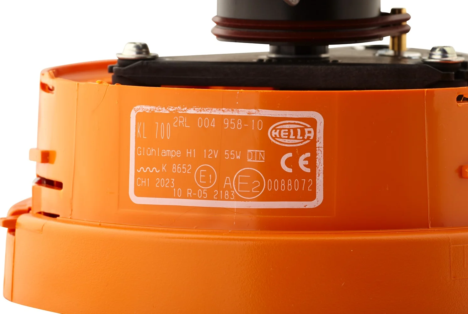 HELLA - 2RL 004 958-101 - Halogen-Rotating Beacon, KL 700, 12V, yellow (amber)