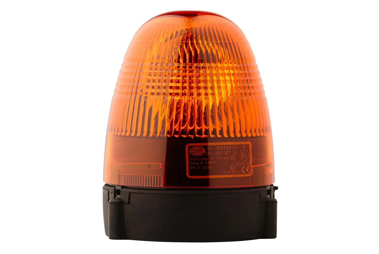 HELLA - 2RL 007 337-001 - Halogen-Rotating Beacon, KL Rotafix, 12V, yellow (amber)