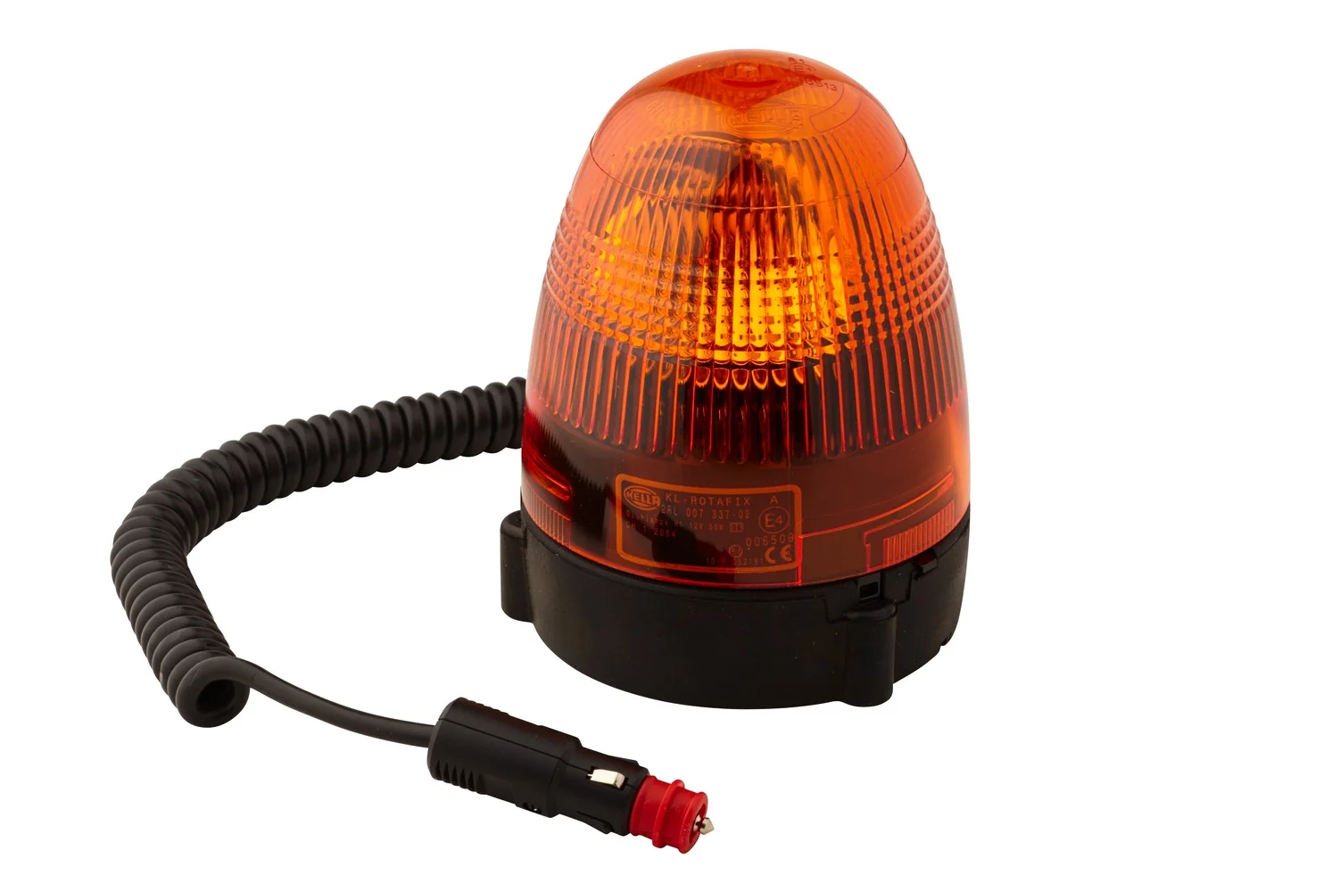 HELLA - 2RL 007 337-021 - Halogen-Rotating Beacon, KL Rotafix, 12V, yellow (amber)