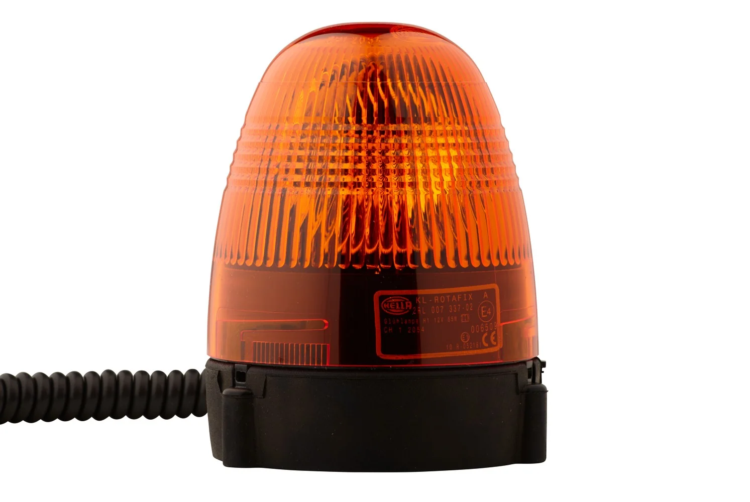 HELLA - 2RL 007 337-021 - Halogen-Rotating Beacon, KL Rotafix, 12V, yellow (amber)