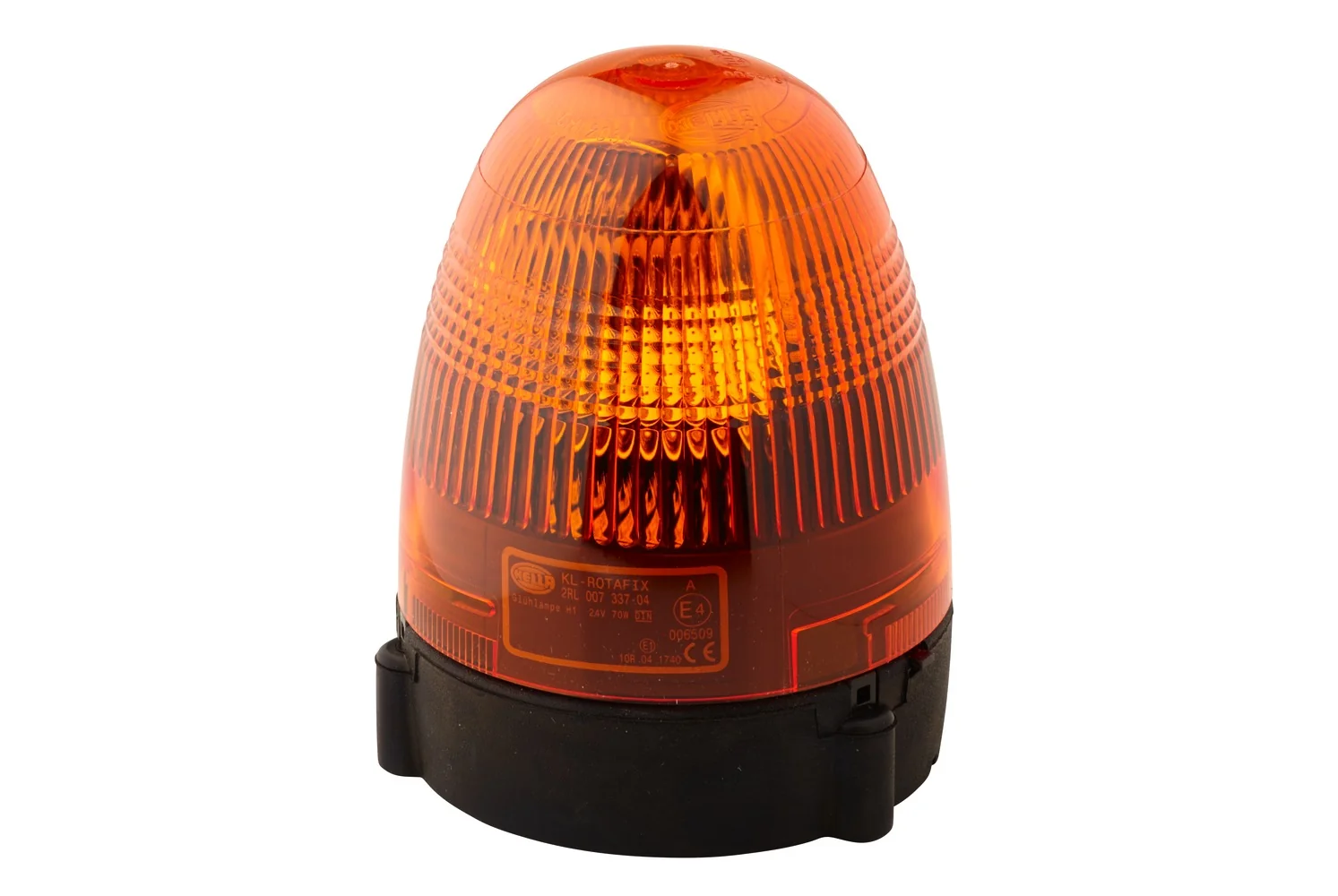 HELLA - 2RL 007 337-041 - Halogen-Rotating Beacon, KL Rotafix, 12/24V, yellow (amber)