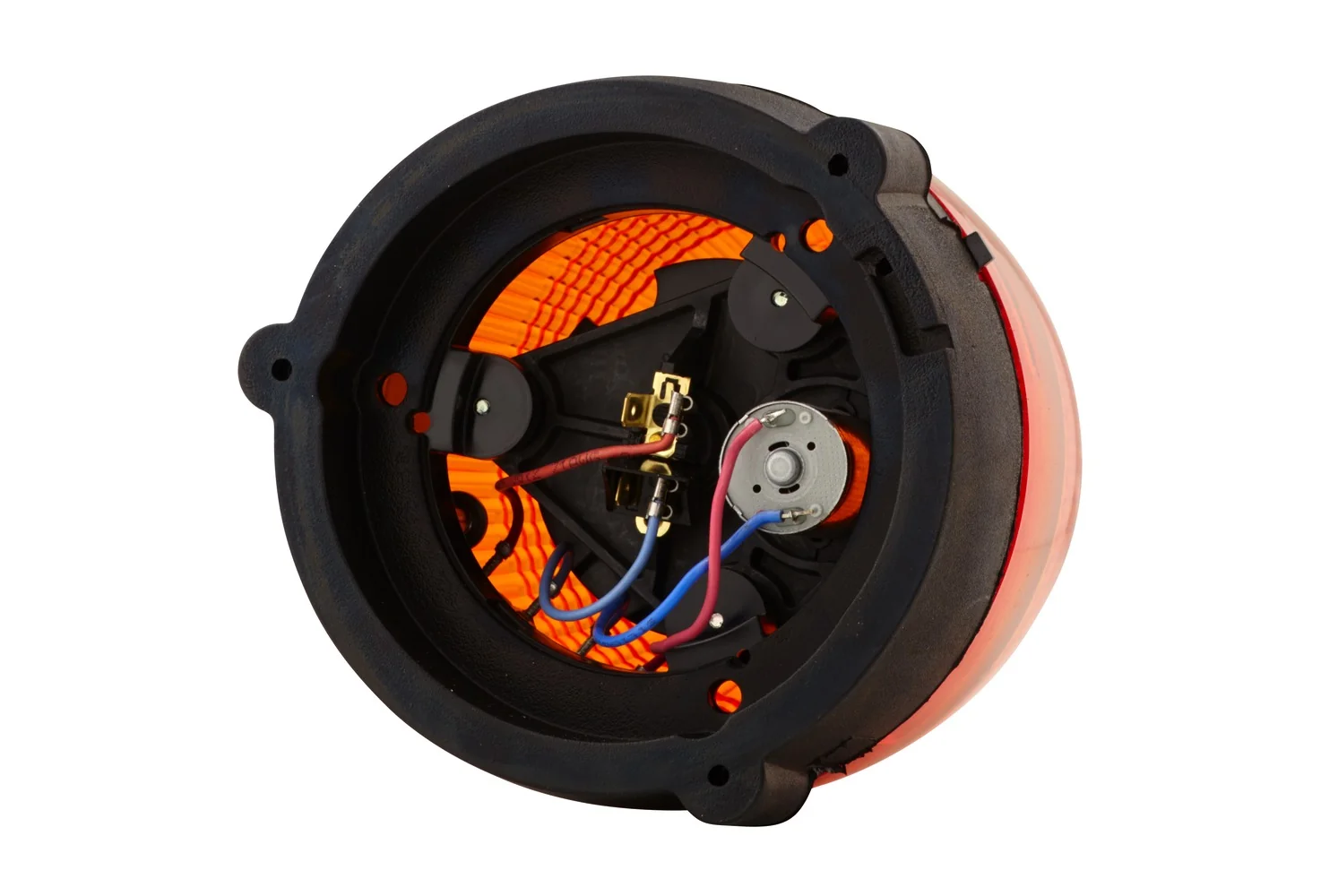 HELLA - 2RL 007 337-041 - Halogen-Rotating Beacon, KL Rotafix, 12/24V, yellow (amber)