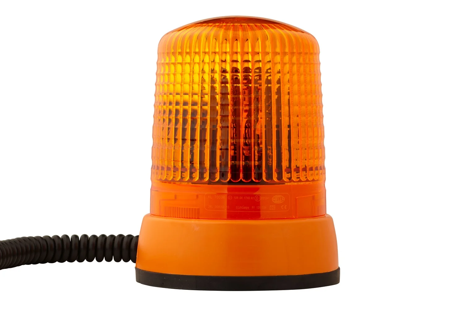 HELLA - 2RL 008 062-101 - Halogen-Rotating Beacon, KL 7000, 12V, yellow (amber)