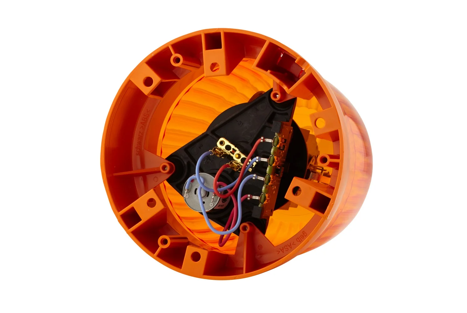 HELLA - 2RL 008 727-011 - Halogen-Rotating Beacon, KL Junior, 24V, yellow (amber)