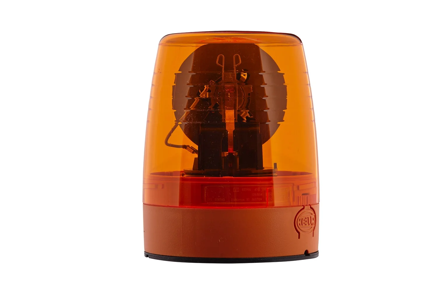 HELLA - 2RL 008 965-001 - Halogen-Rotating Beacon, KL JuniorPlus, 12V, yellow (amber)