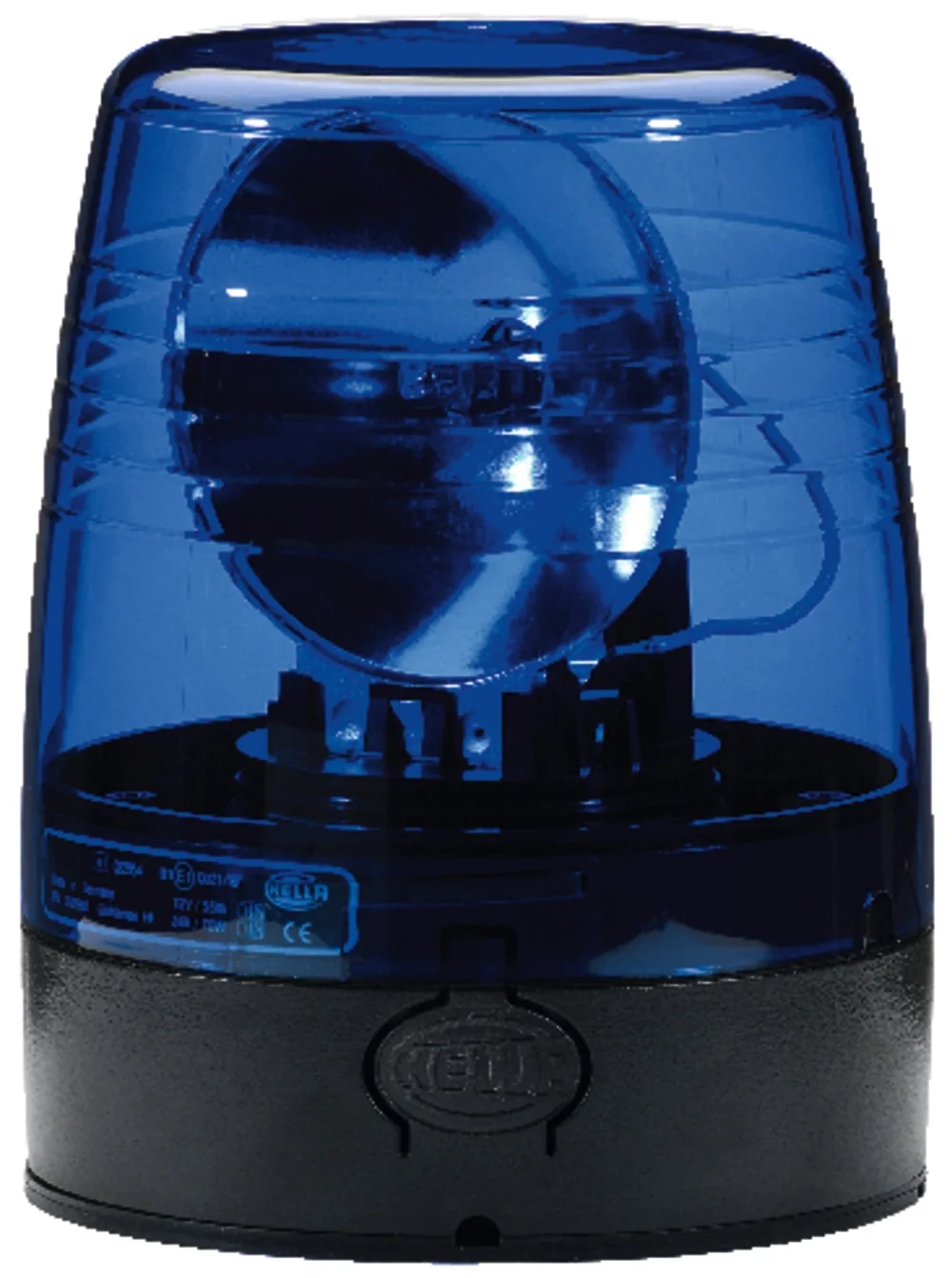 HELLA - 2RL 008 965-031 - Halogen-Rotating Beacon, KL JuniorPlus, 12V, Blue