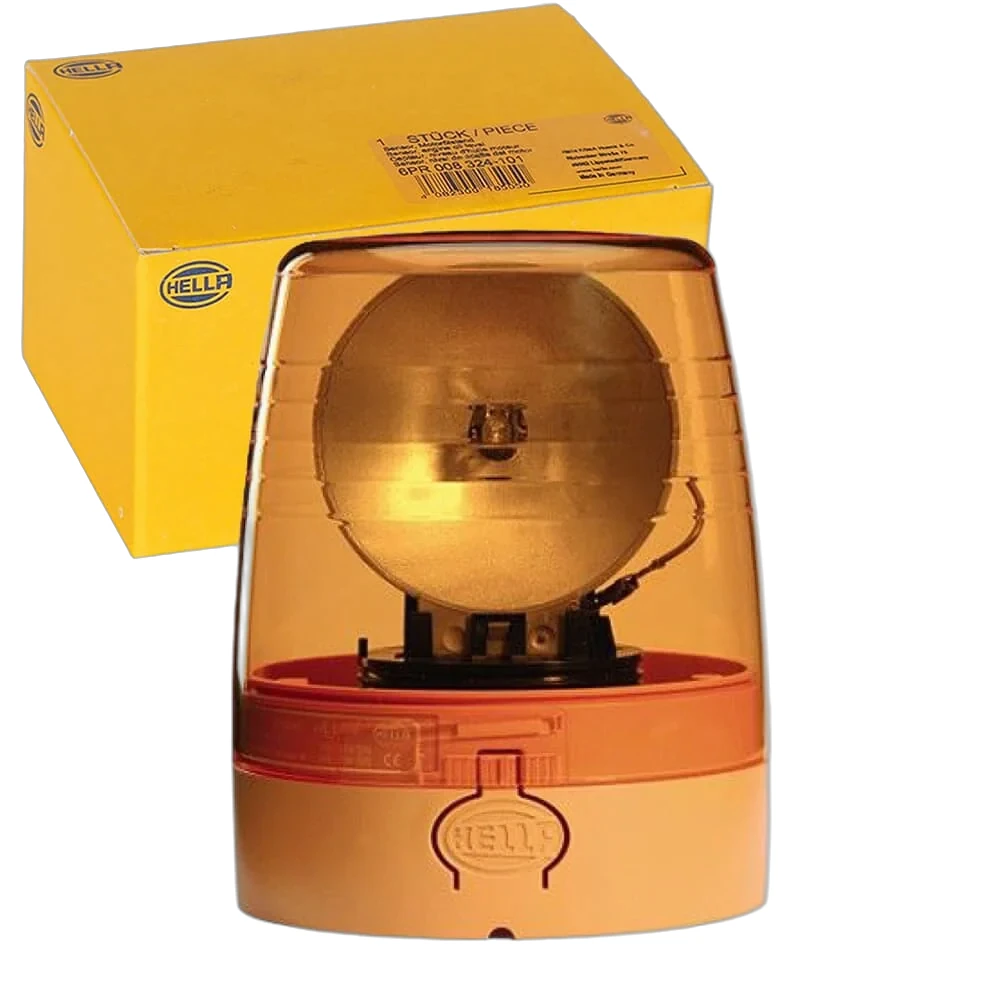 HELLA - 2RL 008 967-031 - Halogen-Rotating Beacon, KL JuniorPlus, 12V, Blue