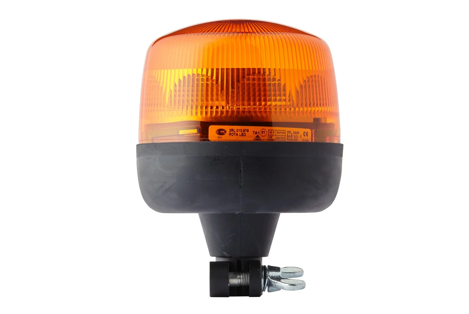HELLA - 2RL 010 979-011 - LED-Rotating Beacon, RotaLED, 12/24V, yellow (amber)