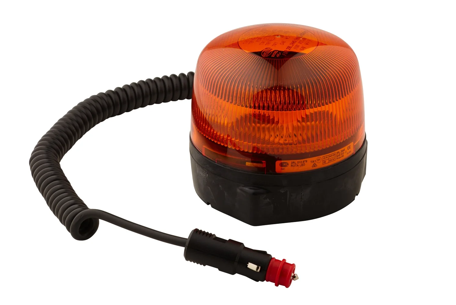 HELLA - 2RL 010 979-021 - LED-Rotating Beacon, RotaLED, 12/24V, yellow (amber)