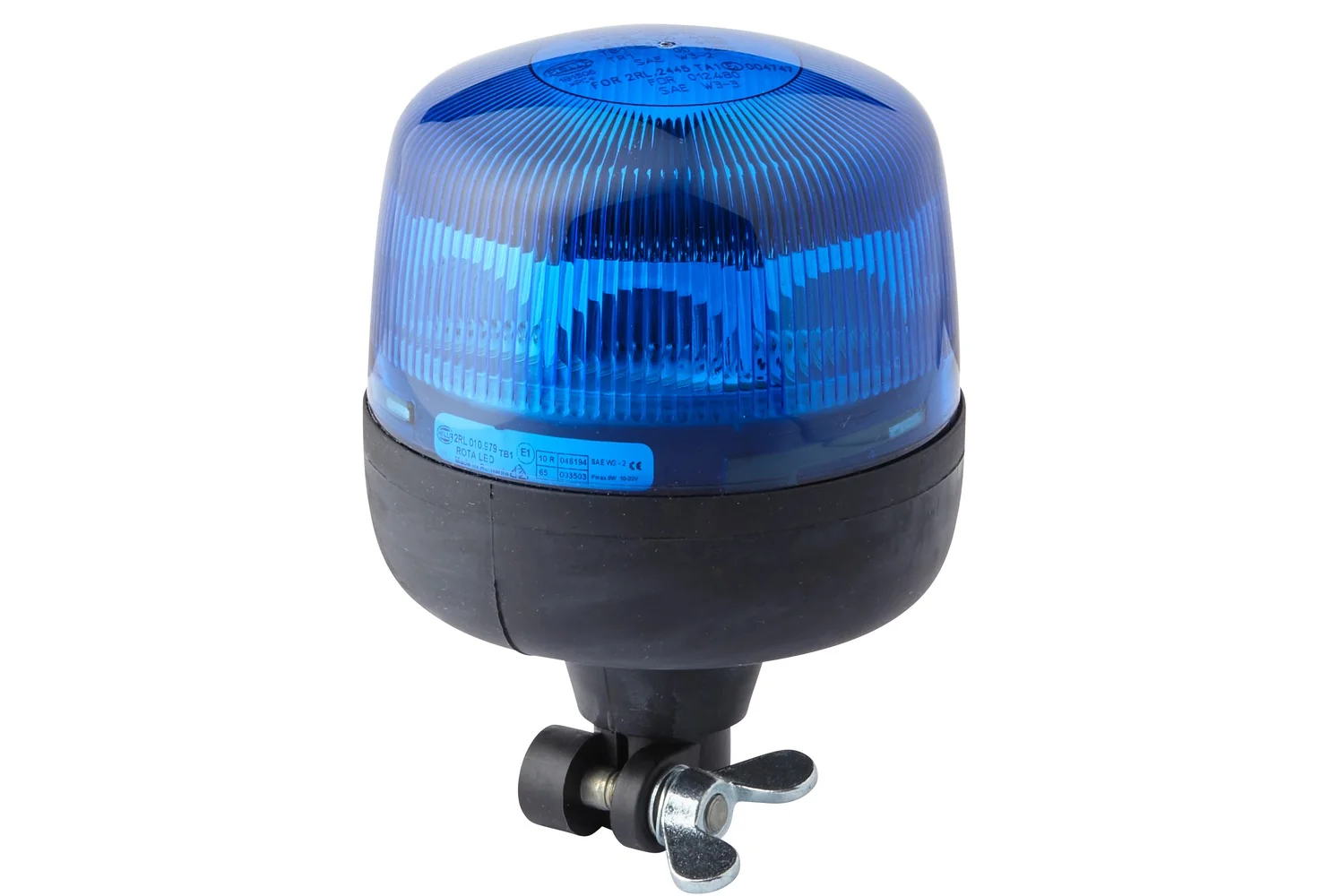 HELLA - 2RL 010 979-111 - LED-Rotating Beacon, RotaLED, 12/24V, Blue
