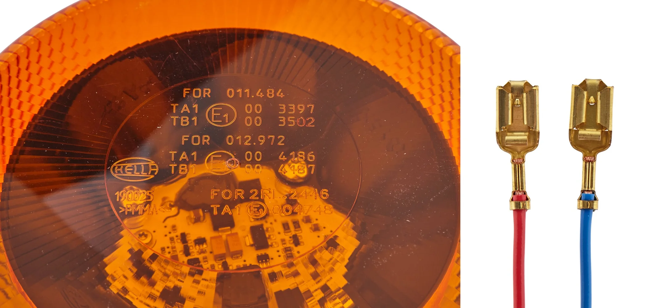HELLA - 2RL 011 484-001 - LED-Rotating Beacon, KL 7000, 12/24V, yellow (amber)