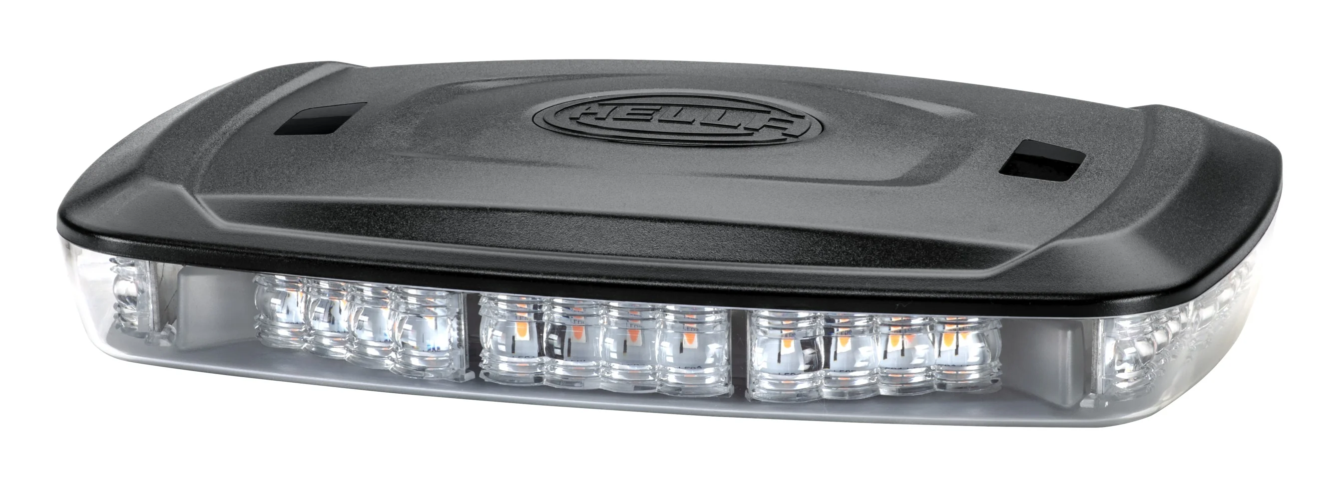 HELLA - 2RL 014 566-111 - LED-Warning Light, Micro Lightbar, 12/24V, yellow (amber)