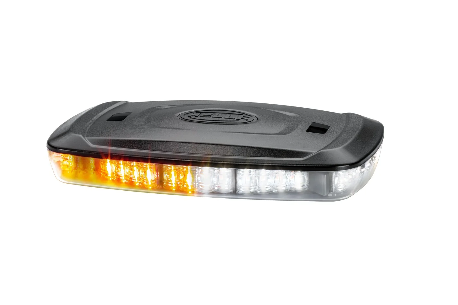 HELLA - 2RL 014 566-421 - LED-Warning Light, Micro Lightbar, 12/24V, yellow (amber)