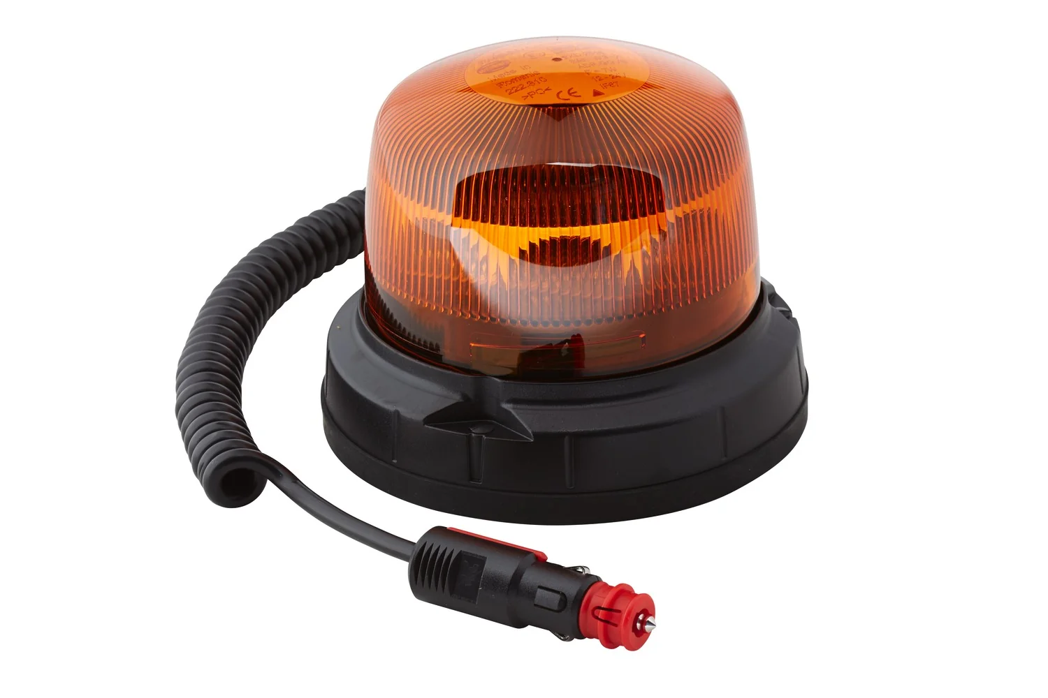 HELLA - 2RL 014 979-021 - LED-Rotating Beacon, RotaLED Compact, 12/24V, yellow (amber)