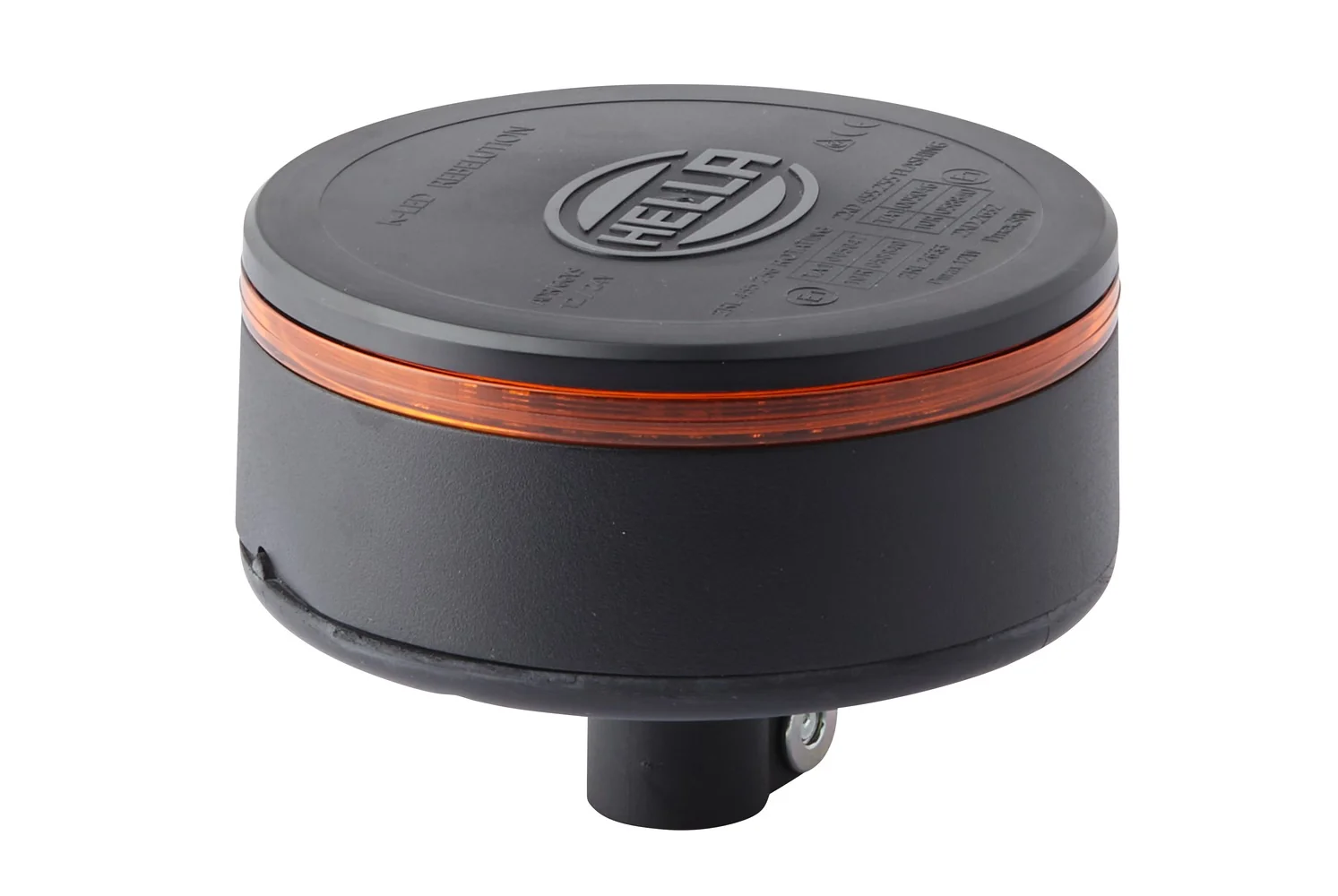 HELLA - 2RL 455 256-011 - LED-Rotating Beacon, K-LED Rebelution, 12/24V, yellow (amber)