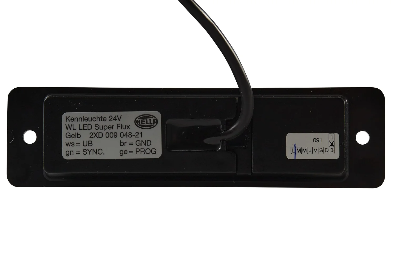 HELLA - 2XD 009 048-211 - LED-Strobe-type Beacon, WL-LED, 24V, yellow (amber)