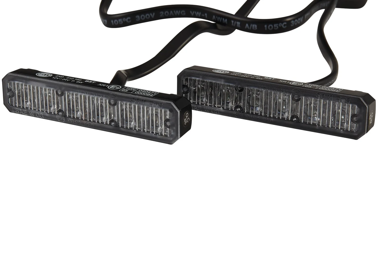 HELLA - 2XD 012 160-831 - LED-Strobe-type Beacon, BST, 12/24V, Red
