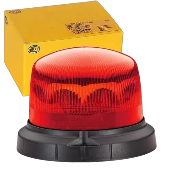 HELLA - 2XD 012 480-011 - LED-Rotating Beacon, KLX1, 12/24V, Red