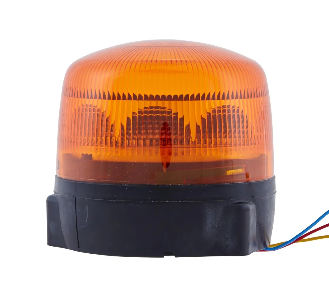 HELLA - 2XD 012 878-001 - LED-Strobe-type Beacon, RotaLED, 12/24V, yellow (amber)