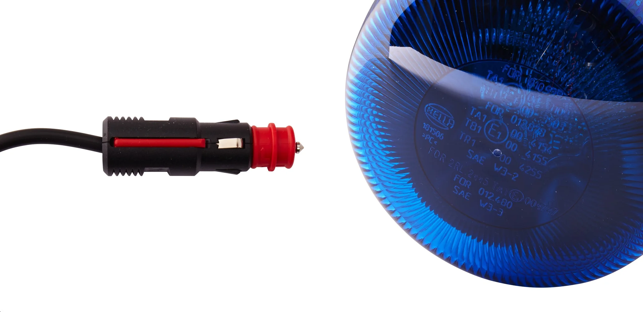 HELLA - 2XD 012 878-121 - LED-Strobe-type Beacon, RotaLED, 12/24V, Blue