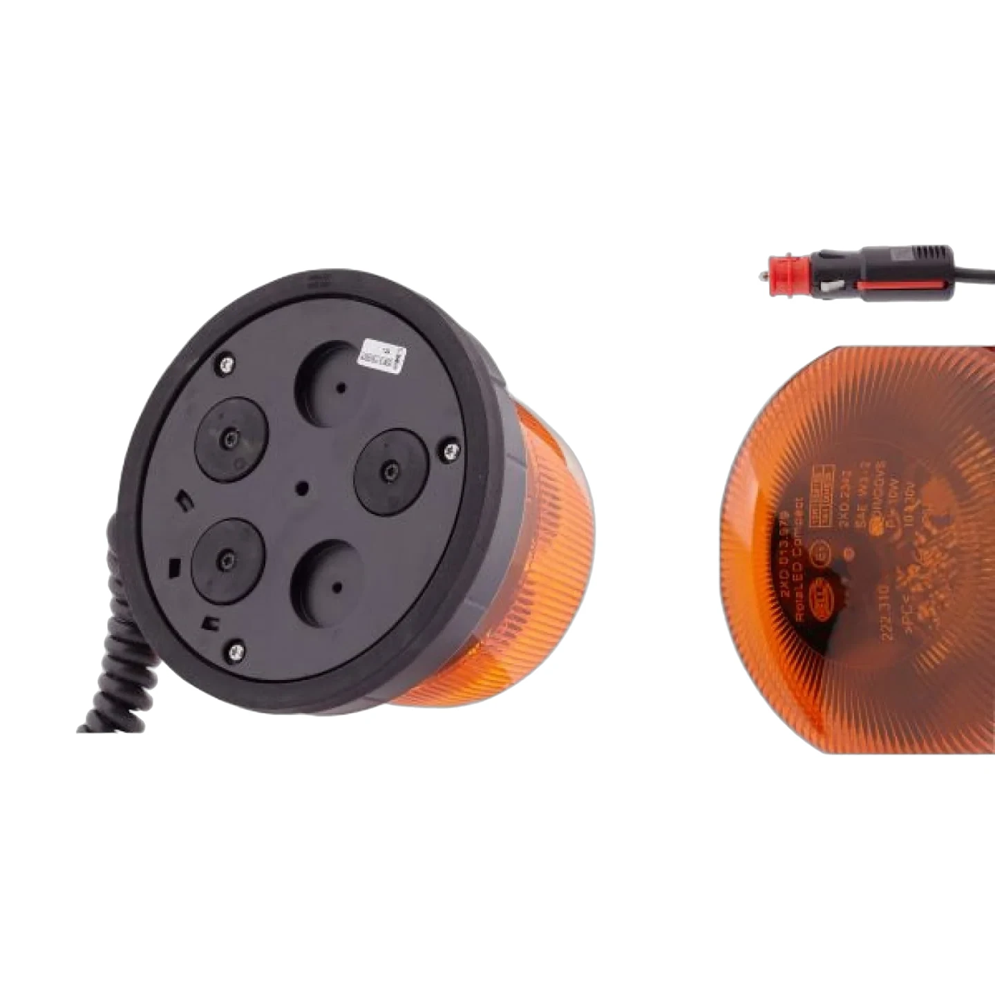 HELLA - 2XD 013 979-311 - LED-Strobe-type Beacon, RotaLED Compact, 12/24V, yellow (amber)