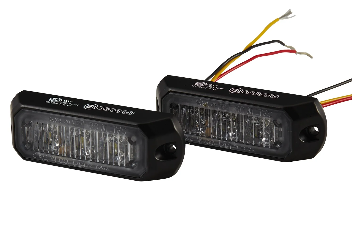 HELLA - 2XD 014 561-801 - LED-Strobe-type Beacon, BST, 12/24V, White
