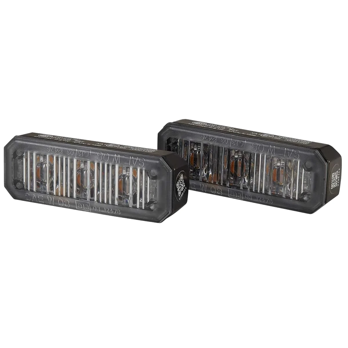 HELLA - 2XD 014 592-401 - LED-Strobe-type Beacon, BST-Slim, 12/24V, yellow (amber)