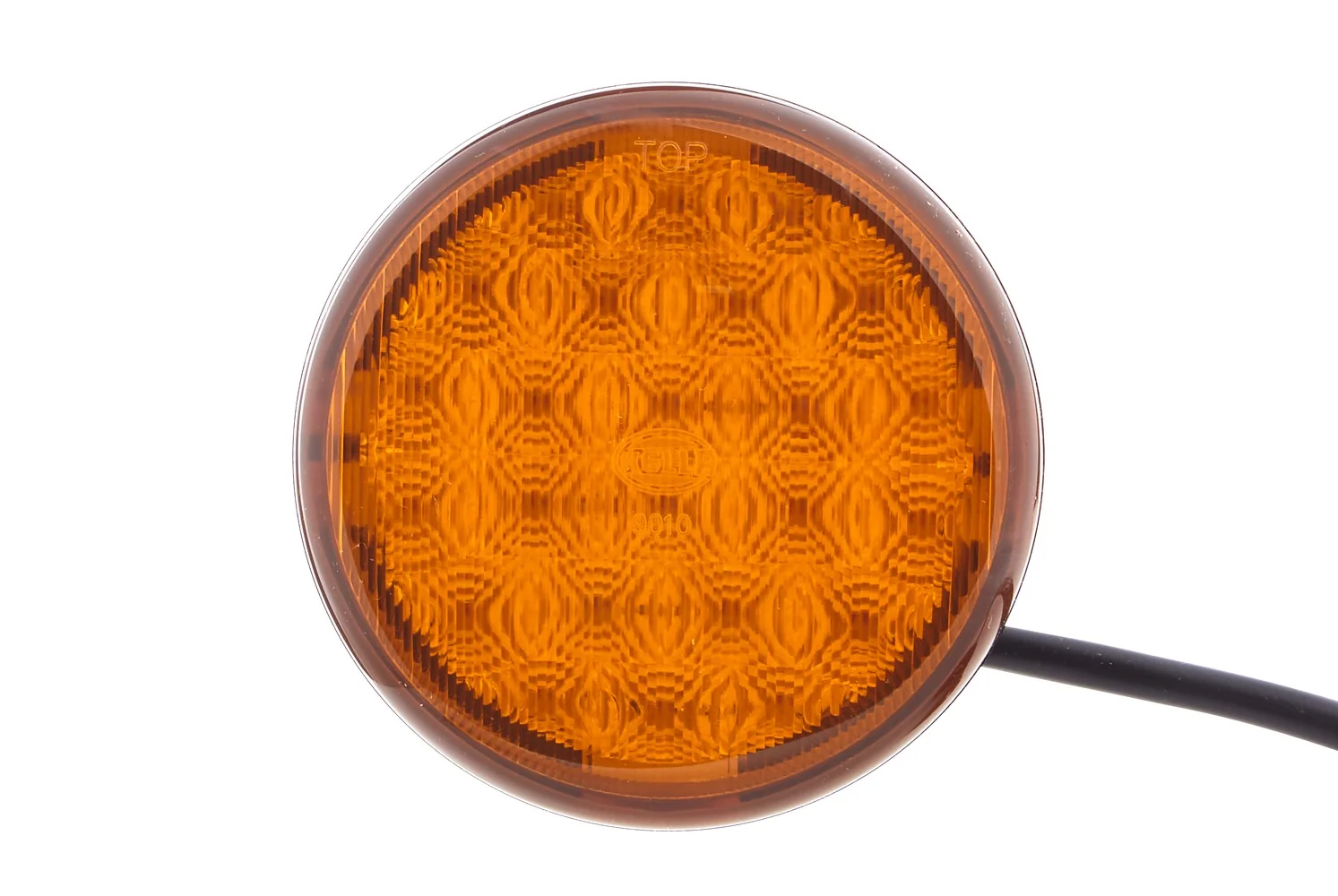 HELLA - 2XD 959 011-021 - LED-Warning Light, Multi F 83mm, 12/24V, yellow (amber)