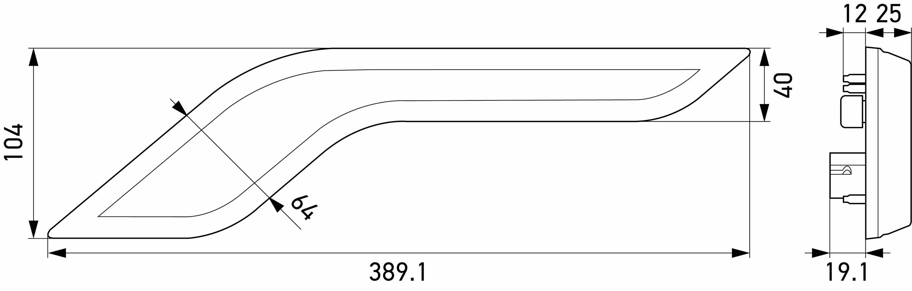 HELLA - 2XX 013 349-021 - Trim Cover, tail light, Shapeline Style