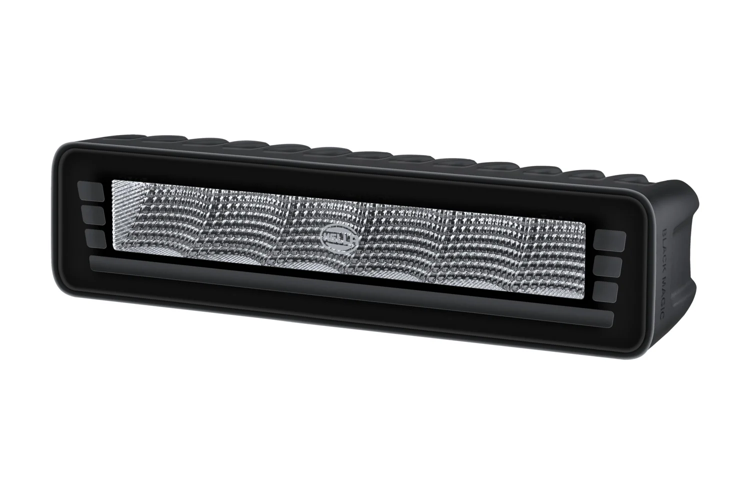 HELLA - 2ZR 358 236-251 - Lightbar, Black Magic Edgeless Pro 7" Mini, 12/24V, red/yellow (amber), 500l