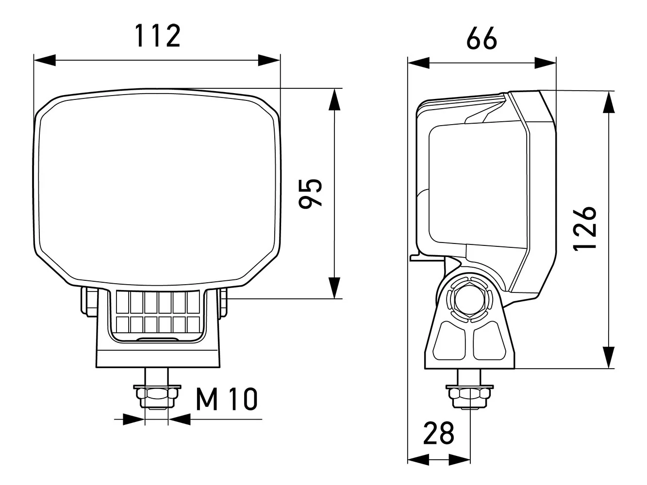HELLA - 2ZR 996 588-501 - LED-Reverse Light, Power Beam S, 12/24V