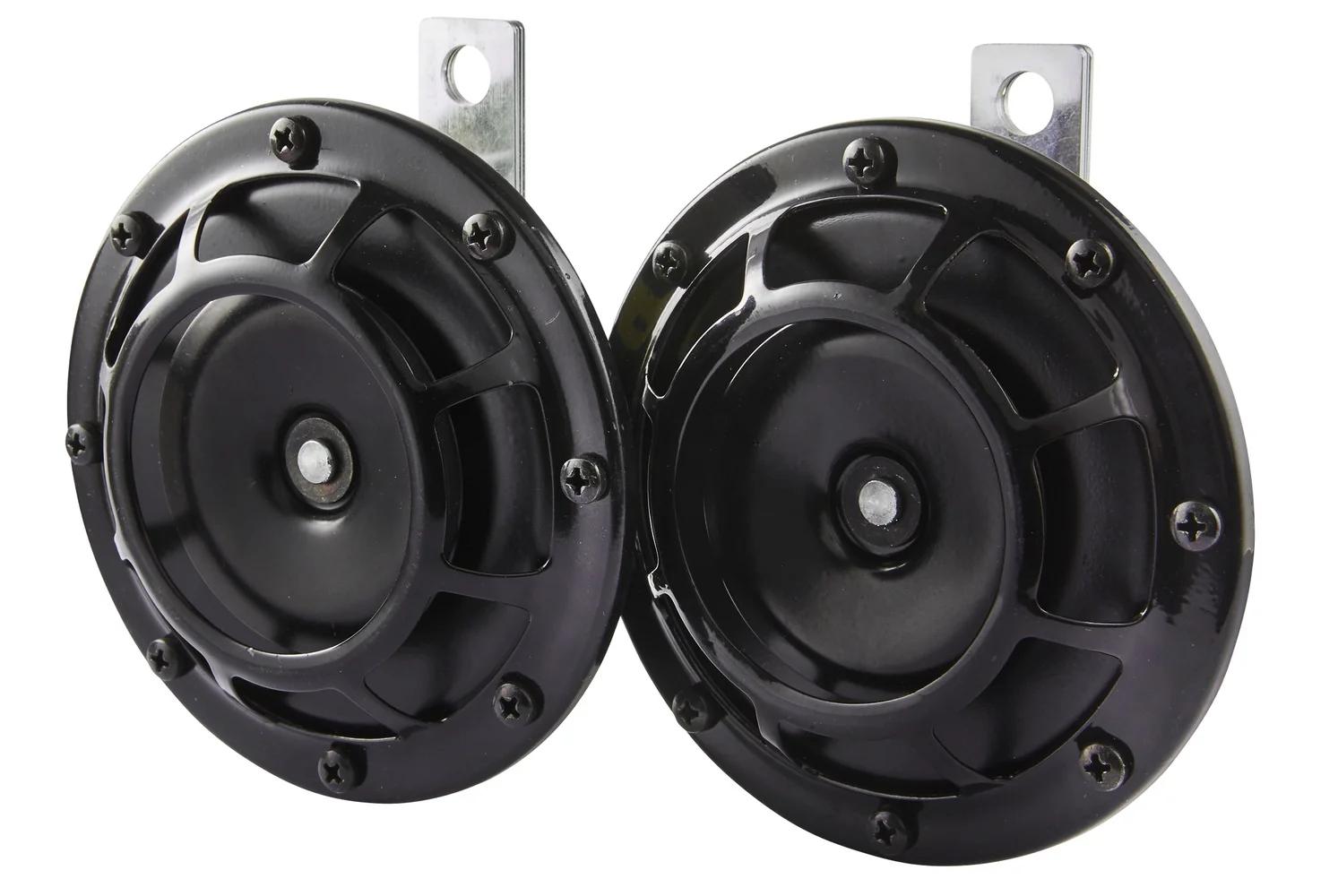 HELLA - 3AG 003 399-081 - Signal Horn, B133, 12V, 110dB(A), High Tone/Low Tone, Quantity: 2
