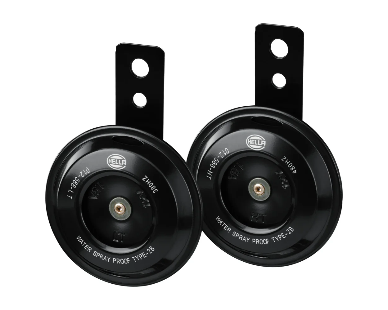 HELLA - 3AL 012 588-011 - Signal Horn, HELLA ESSENTIAL HORN S70 SET, 12V, 108dB(A), Low Tone/High Tone