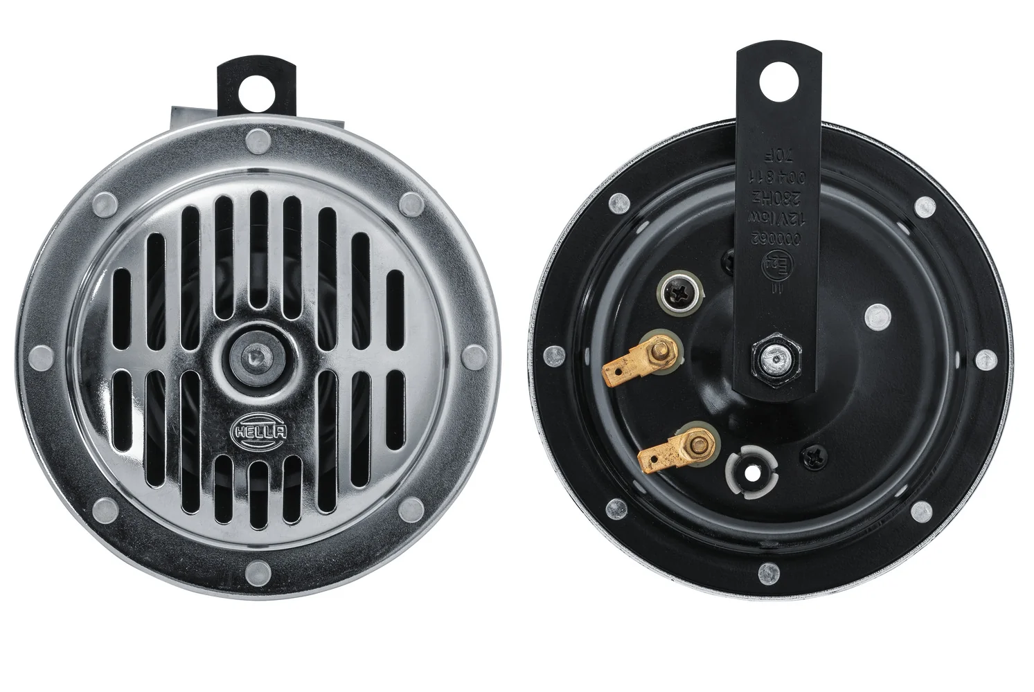 HELLA - 3CB 004 811-071 - Signal Horn, HELLA HEAVY DUTY HORN S130 SET, 24V, 114dB(A), Low Tone/High To