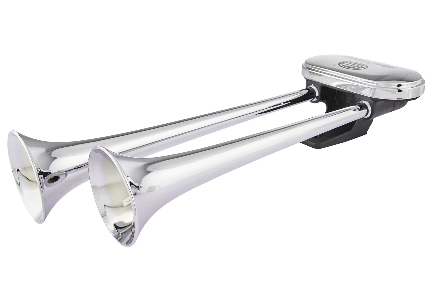 HELLA - 3PB 005 411-001 - Trumpet Horn CA34, 24V, 115dB(A), Low Tone/High Tone, Quantity: 1