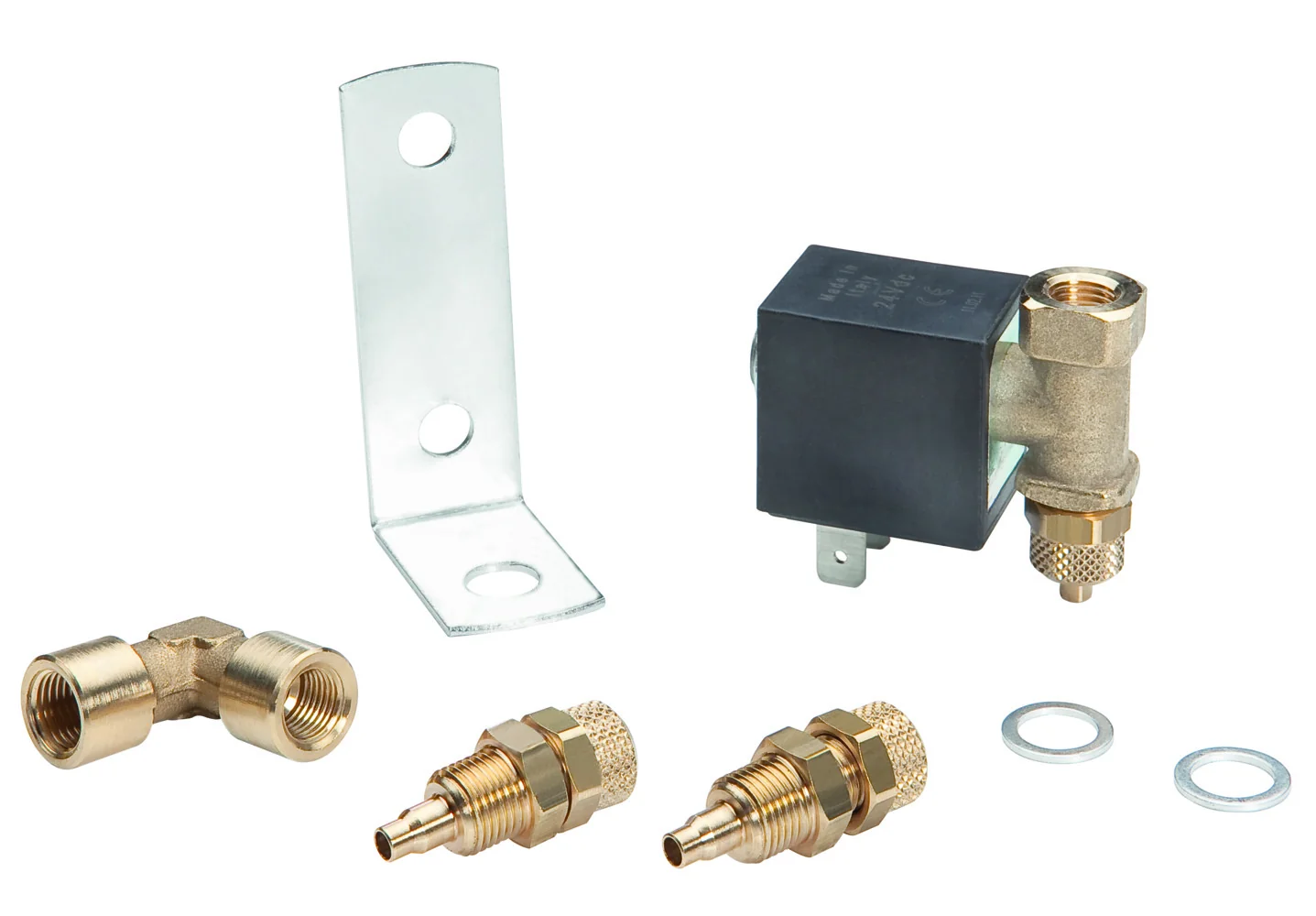HELLA - 3PB 005 411-901 - Trumpet Horn, 24V, 116dB(A), Low Tone/High Tone, Kit, Quantity: 1