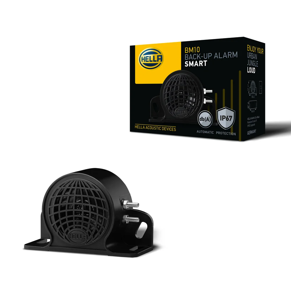 HELLA - 3SL 009 148-211 - Back-up Alarm BM10, 97dB(A), Loud Tone, Quantity: 1