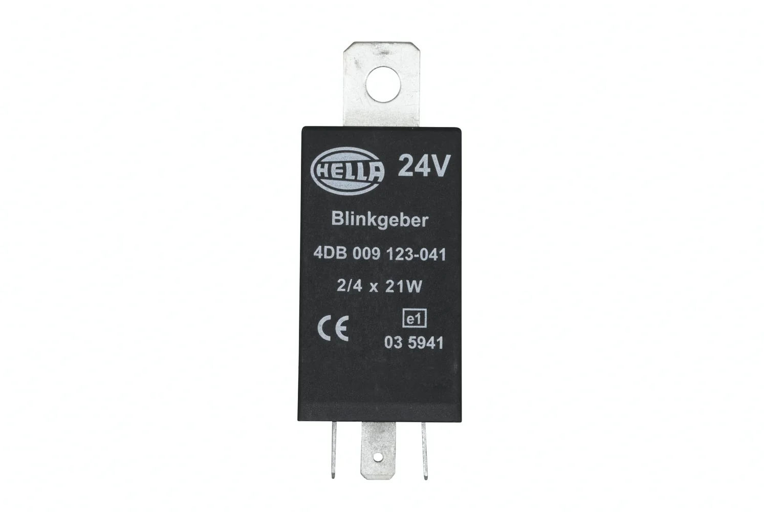 HELLA - 4DB 009 123-041 - Flasher Unit, 24V, 4-pin connector