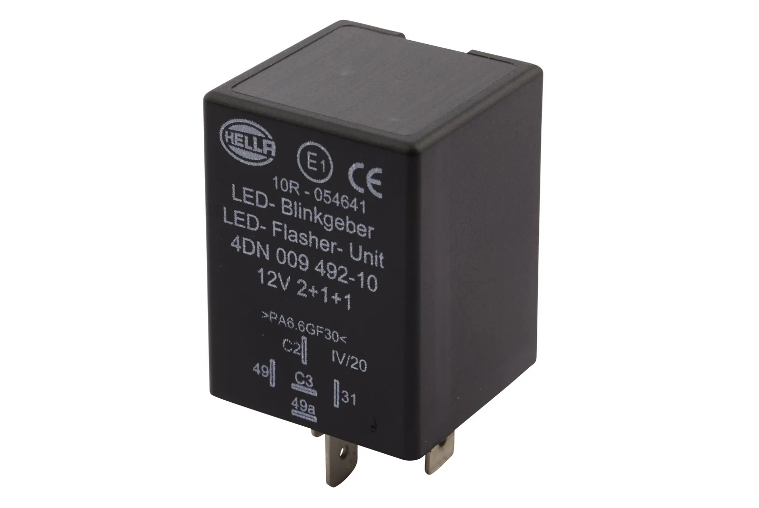 HELLA - 4DN 009 492-101 - Flasher Unit, 12V, 5-pin connector