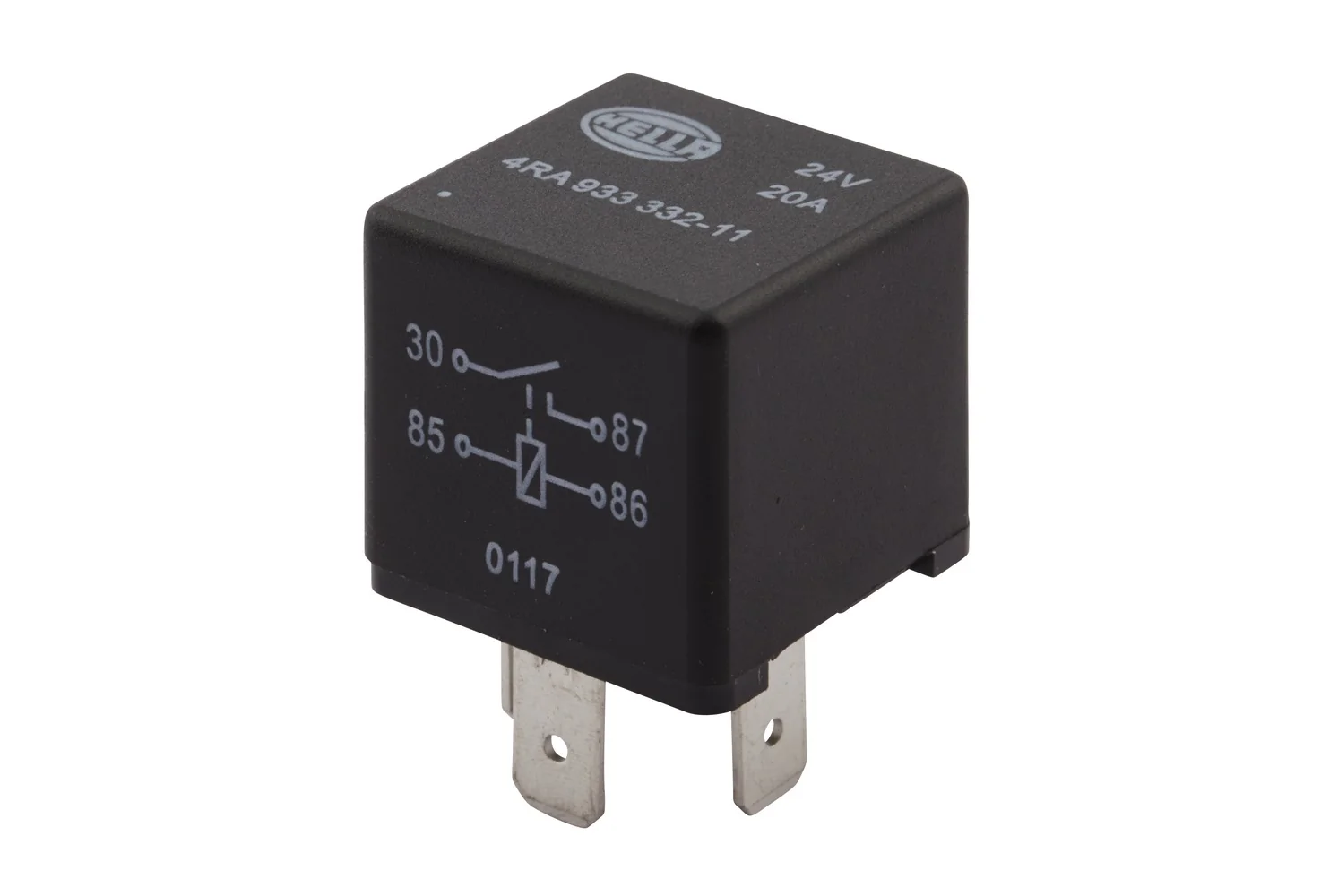 HELLA - 4RA 933 332-111 - Relay, main current, 24V, 4-pin connector