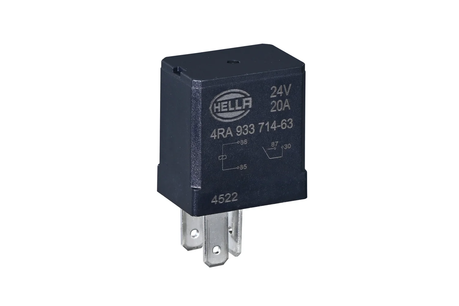 HELLA - 4RA 933 714-631 - Relay, main current, 24V, 4-pin connector