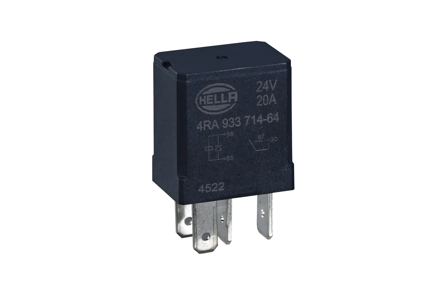 HELLA - 4RA 933 714-641 - Relay, main current, 24V, 4-pin connector