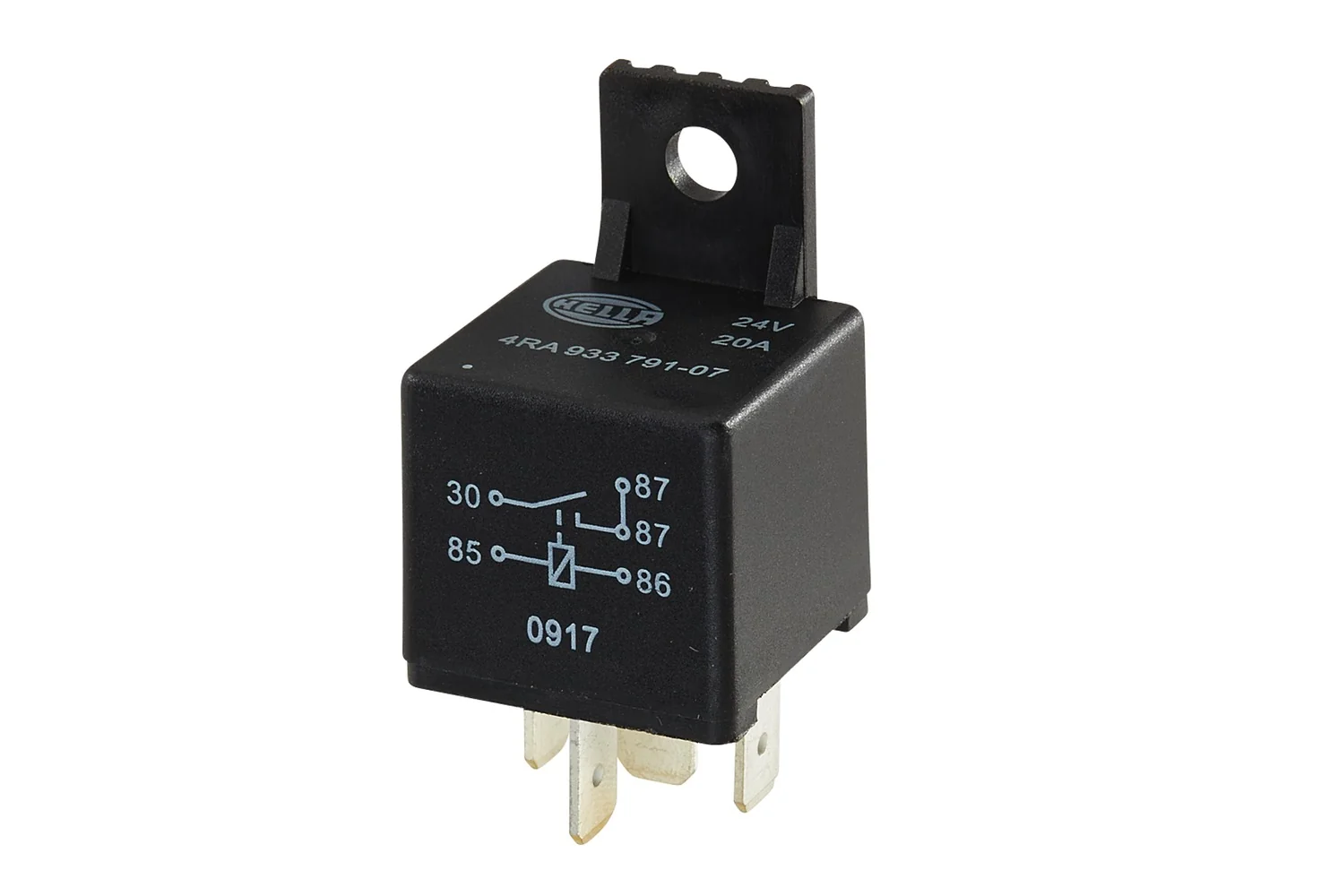 HELLA - 4RA 933 791-071 - Relay, main current, 24V, 5-pin connector