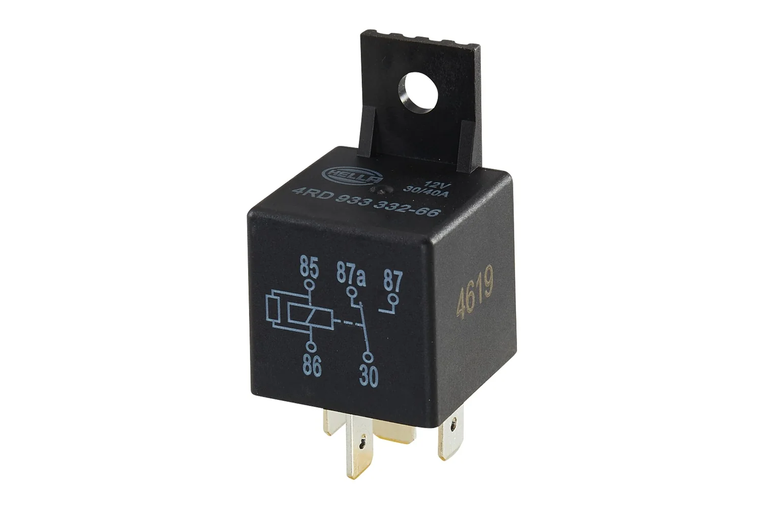 HELLA - 4RD 933 332-661 - Relay, main current, 12V, 5-pin connector, W2, B1
