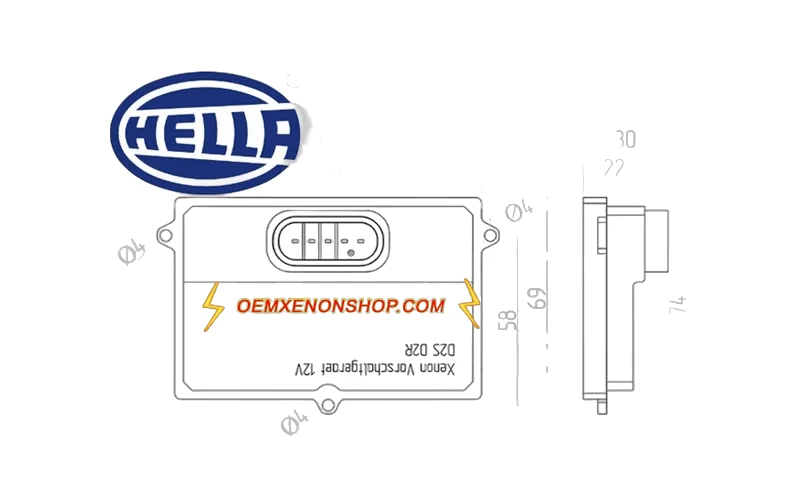 HELLA - 5DV 008 855-001 - Ballast, 12V