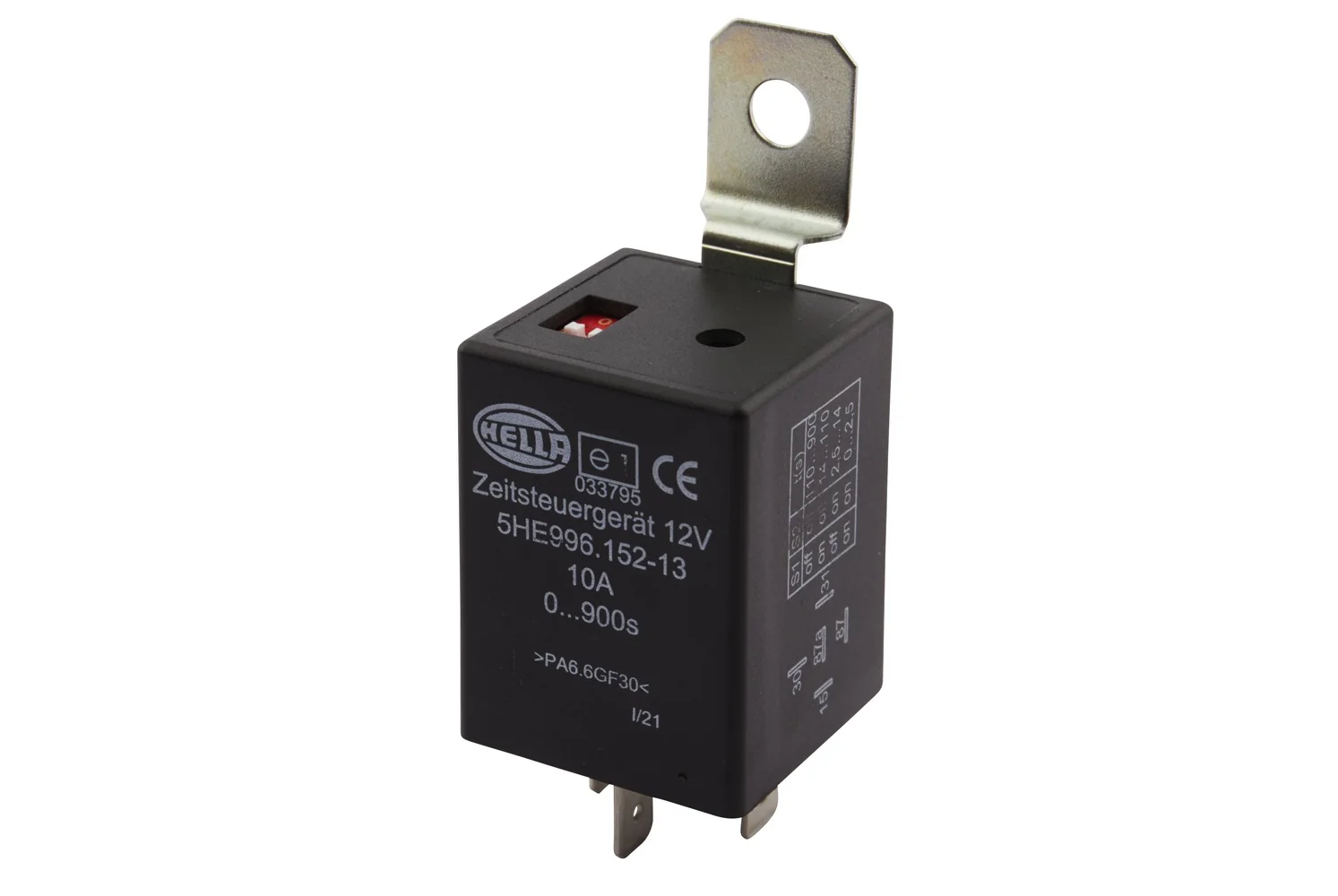 HELLA - 5HE 996 152-131 - Time Relay, 12V, Number of connectors: 5